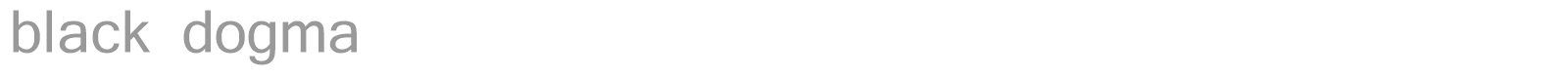 Black Dogma font preview